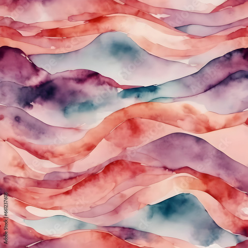 Abstract wavy watercolor backdrop