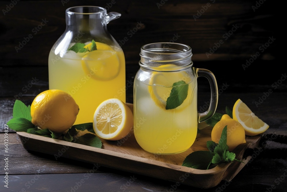 Juicy lemon elixir: a revitalizing beverage anytime. Generative AI Juicy lemon elixir: a revitalizing beverage anytime. Generative AI