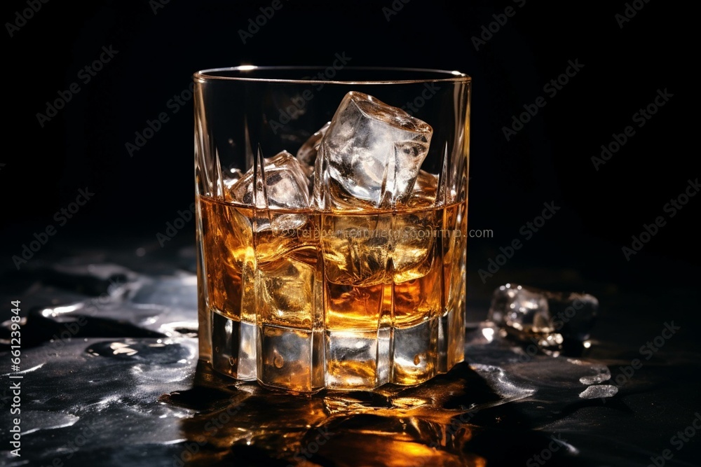 Whiskey and ice. Generative AI
