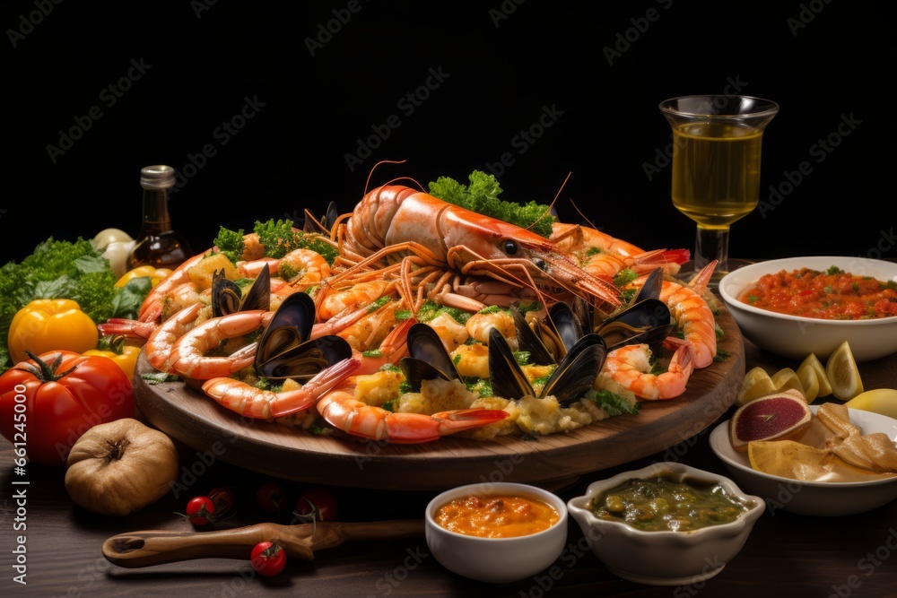 Zarzuela de Mariscos: A Symphony of Succulent Seafood, Spanish Flavors, and Stunning Food Photography