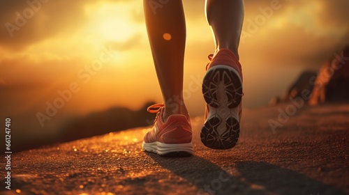 runner running on seaside beach on sunset, fitness runner during outdoor workout. Jogging at outdoors. running for exercise. fitness, silhouette, sunrise, exercise, fitness, health, generate by AI.