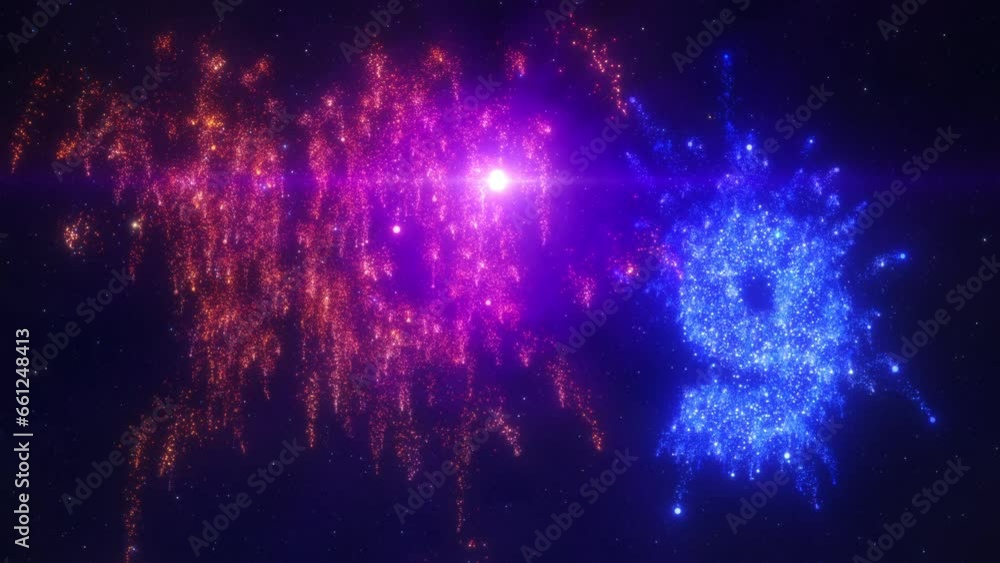 Countdown to 2024 New Year with Animated Firework Numbers and Text