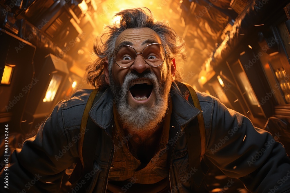 Obraz premium Comic character