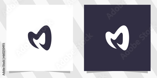 letter m logo design vector