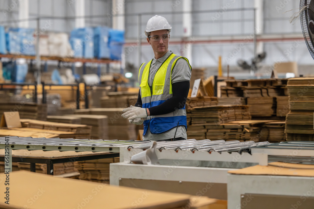 Cardboard tech must wear gloves, glasses for smooth work. Follow safety rules for system maintenance