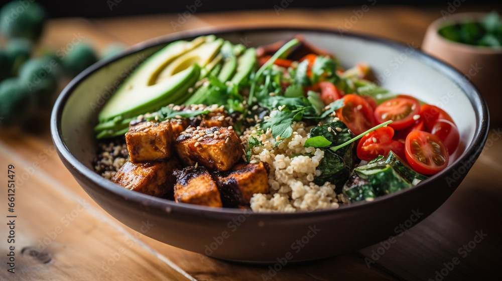 Homemade Quinoa Tofu Bowl Homemade Quinoa Tofu Bowl