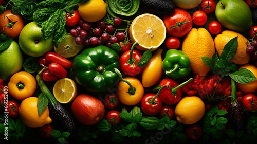 Amazing Vegetables and Fruits Background