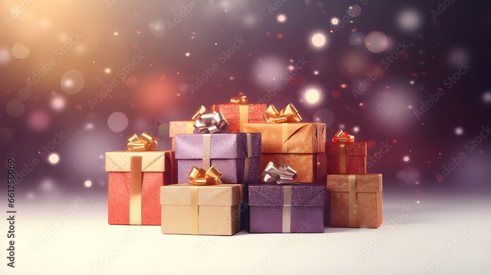 christmas gift box Gift Boxes with Vibrant Bows