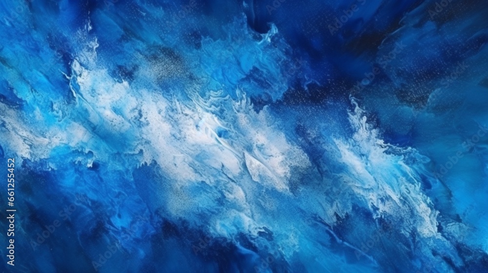 Abstract watercolor paint background dark blue color.Generative AI