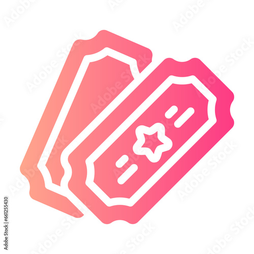 ticket Gradient icon