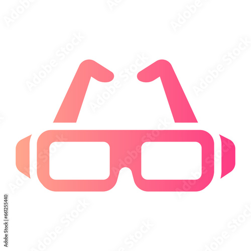 3d glasses Gradient icon