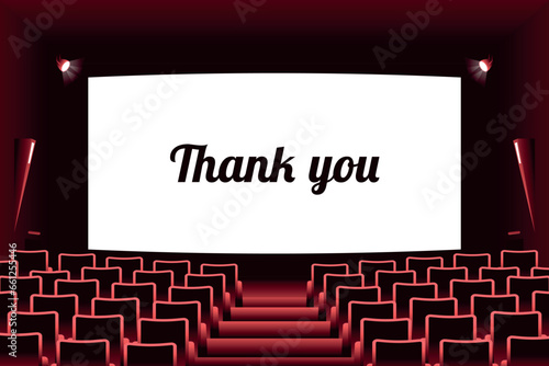 Cinema room background illustration