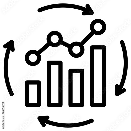 Continuous Improvement Outline Icon