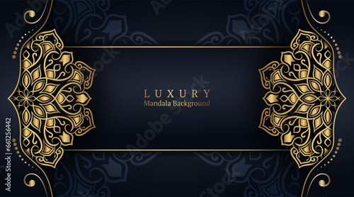 Luxury background, with golden mandala