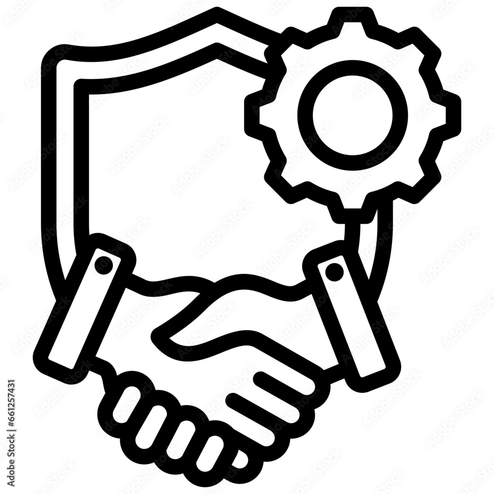 Trust Outline Icon Trust Outline Icon