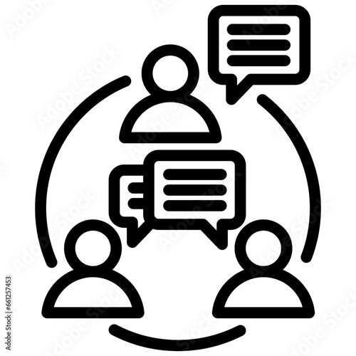 Communication Outline Icon