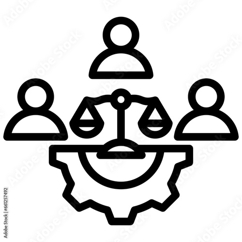Equality Outline Icon