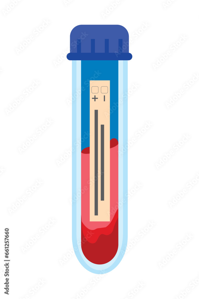 test tube with blood test tube with blood