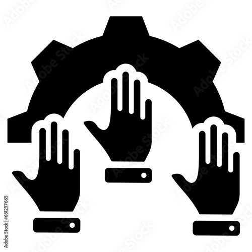 Participation Glyph Icon