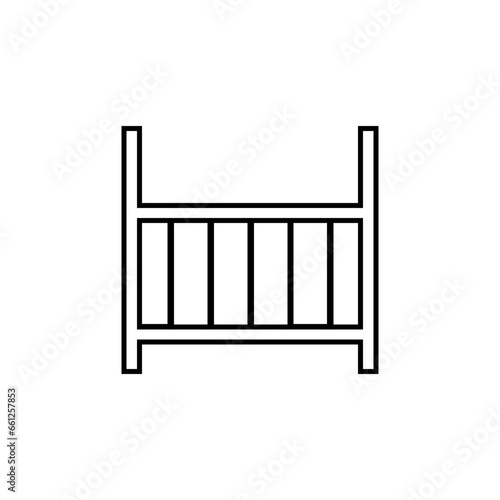 baby bed icon