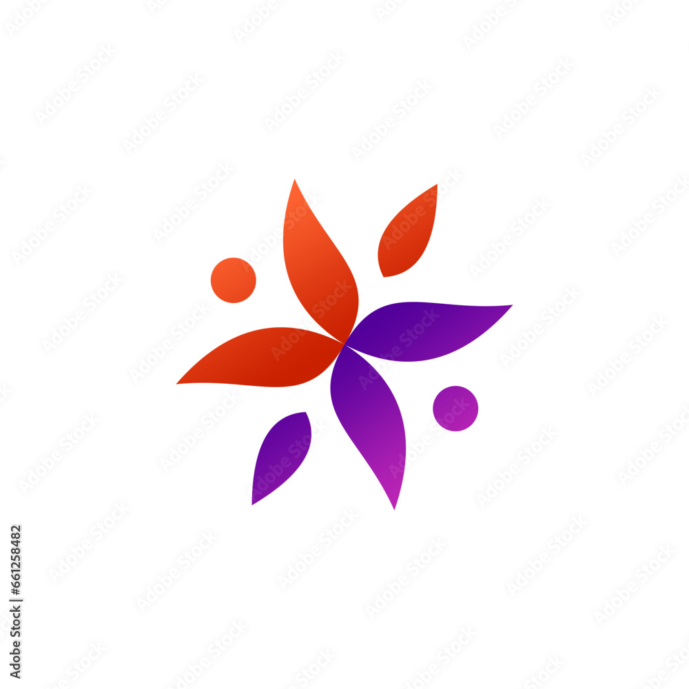 Abstract Ornament Flowet Logo Design