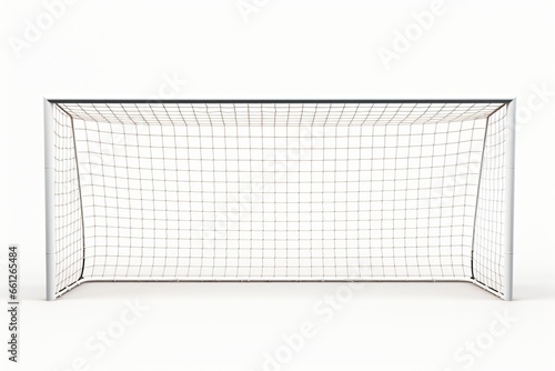 A football goalpost isolated on a white background