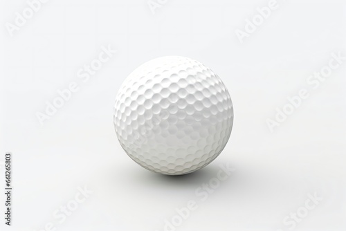 A golf ball isolated on a white background