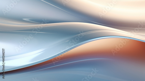 Smooth Metallic Chrome Liquid Backdrop Colorful Iridescent Shiny, Generative AI