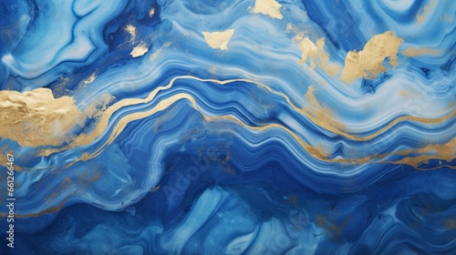 Marble and agate's swirls and ripples are incorporated into style. extremely lovely blue paint with gold powder added.