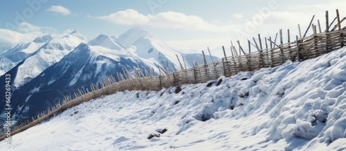 Traditional avalanche barriers found in northern Italy