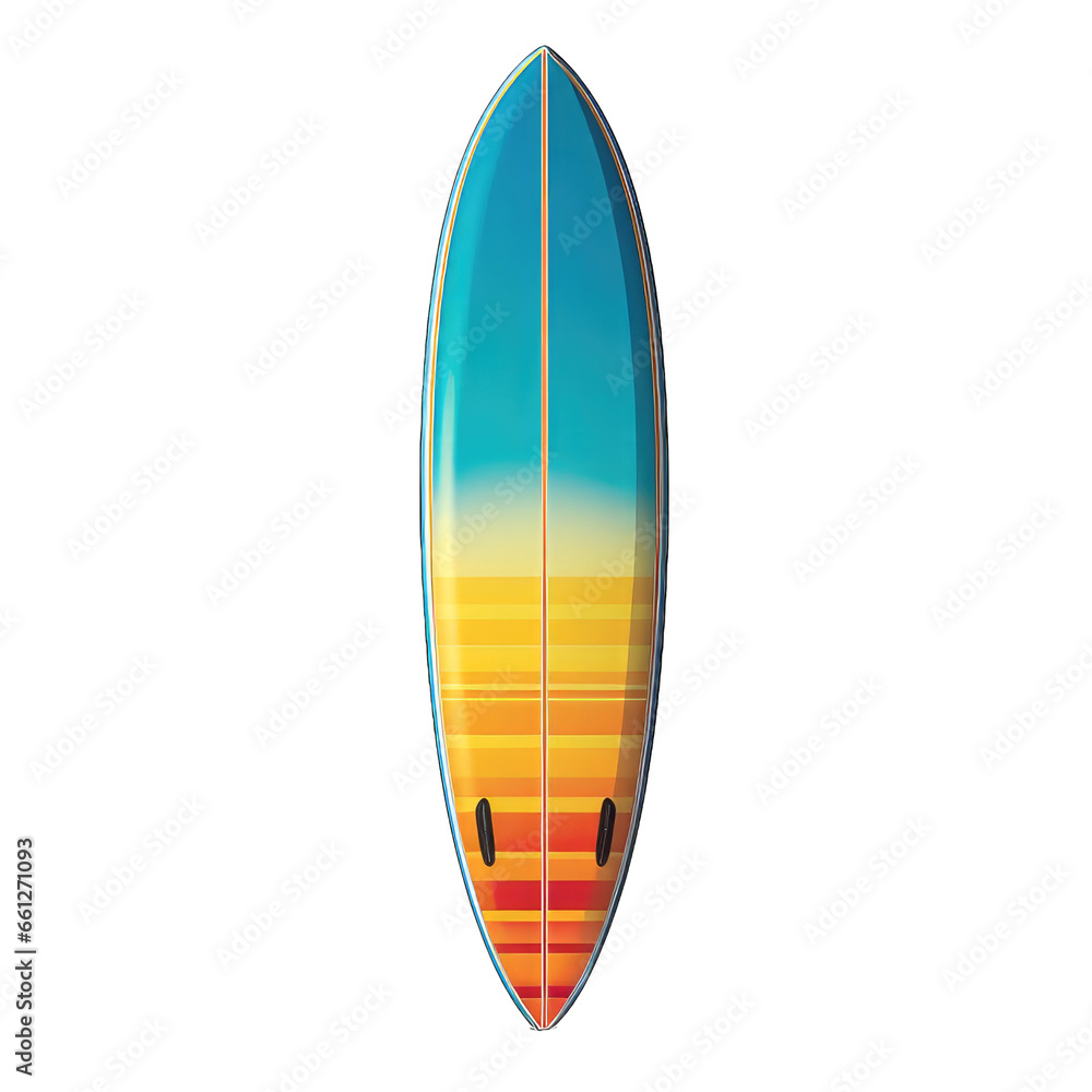 Beach surfboard isolated on white background Beach surfboard isolated on white background