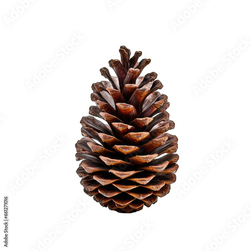 A pinecone for Christmas decoration isolated on white