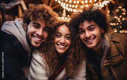 Happy multicultural guys an...