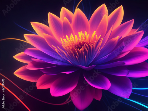 lotus flower on a black background