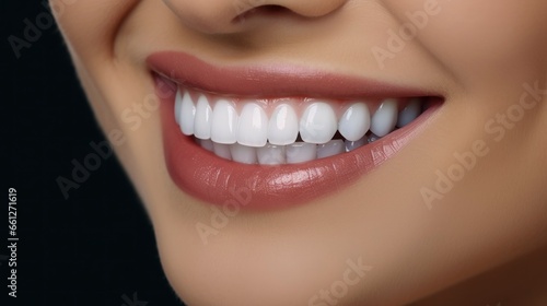 woman smiling with smile design  white teeth