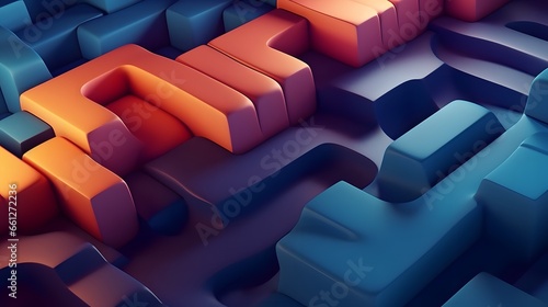 Abstract Background with Cubes