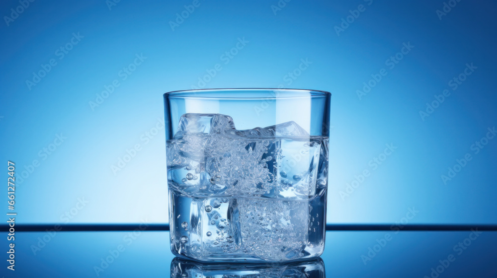 Pouring water into a glass against the nature background Pouring water into a glass against the nature background
