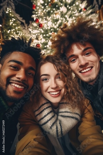 Happy multicultural guys an...