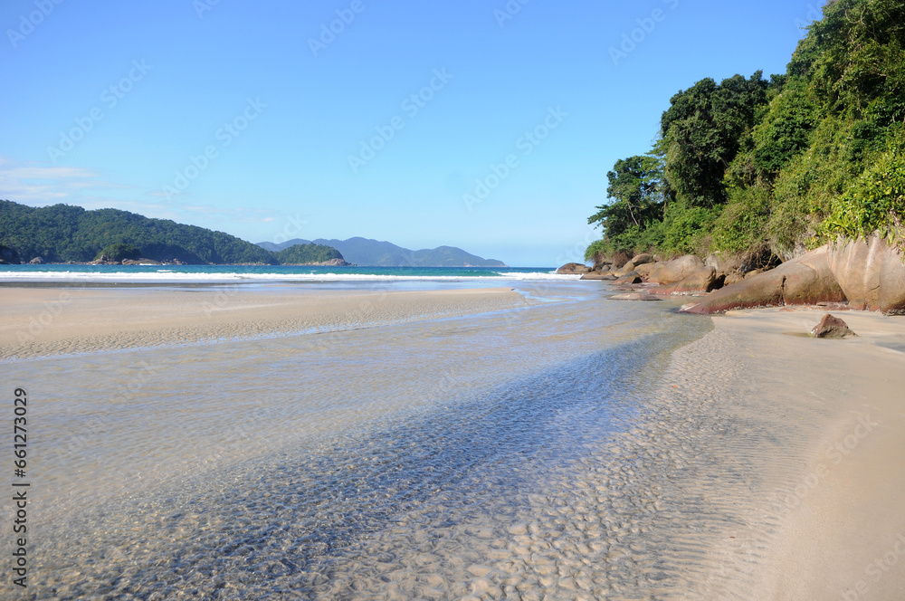 Dois Rios Beach, located on Ilha Grande in the state of Rio de Janeiro.