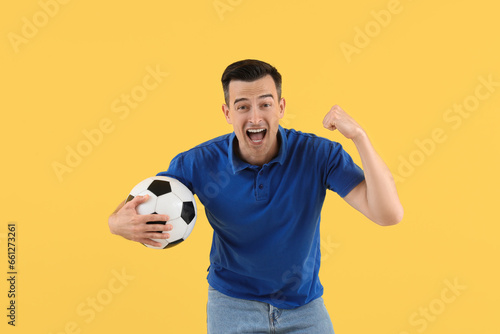 Emotional young man with so...