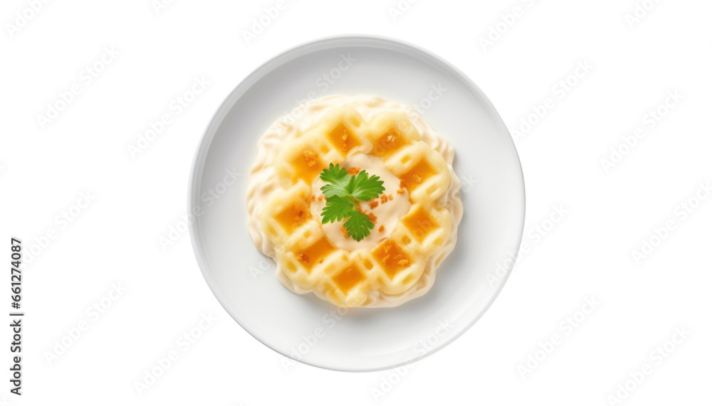 food on plate top view isolated on transparent background cutout food on plate top view isolated on transparent background cutout