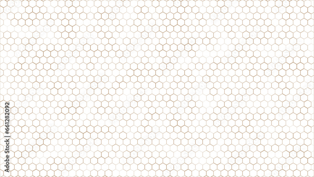 Vector illustration geometric brown pattern. Brown hexagon image. Vector illustration