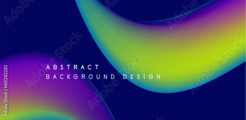 Abstract vector backdrop with fluid, geometric elements. Harmonious blend of form and color, evoking dynamic and captivating visual landscape for wallpaper, banner, background, landing page