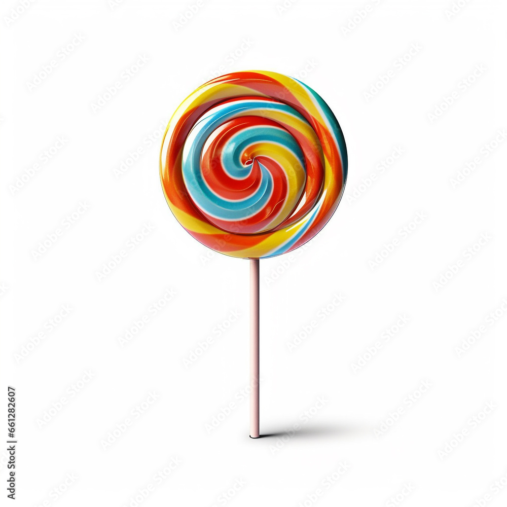 Lollipop candy on white background Lollipop candy on white background