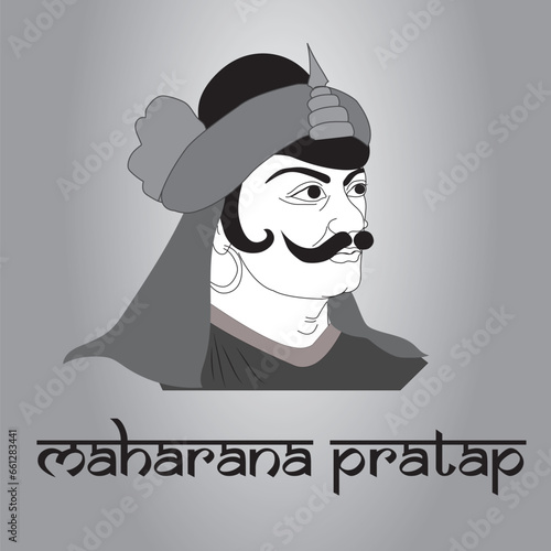 Maharana Pratap jayanti. Indian freedom fighter and Rajput King of Mewar photo