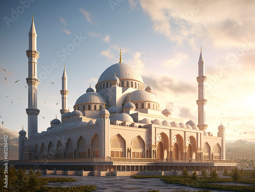 A large and magnificent mosque