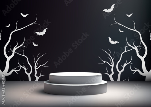 White Podium Product Displa...
