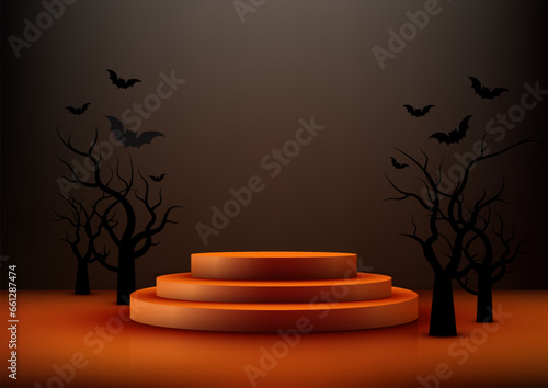 Orange Podium Product Displ...