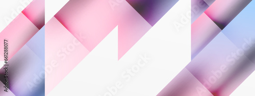 Vivid abstraction unfolds. Triangles in seamless harmony, composing dynamic geometric backdrop. Interplay of angles and hues forms captivating tapestry, evoking modernity and artistic allure