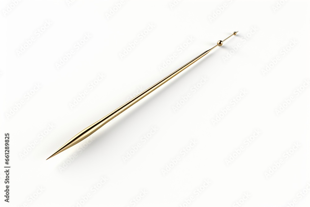 Closeup of a needle isolated on a white background Closeup of a needle isolated on a white background